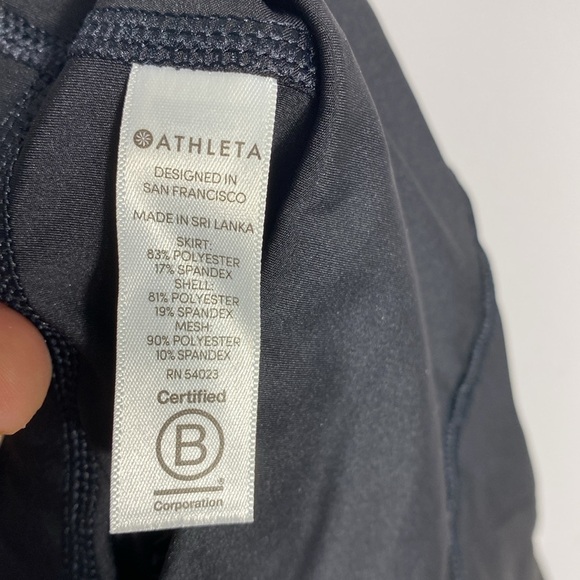 Athleta Momentum High Rise Black Pleated Skort size small - Picture 12 of 15